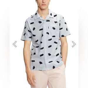 NWT TED BAKER SOURDO SS BRUSH STROKE PRINT SHIRT Size 2XL